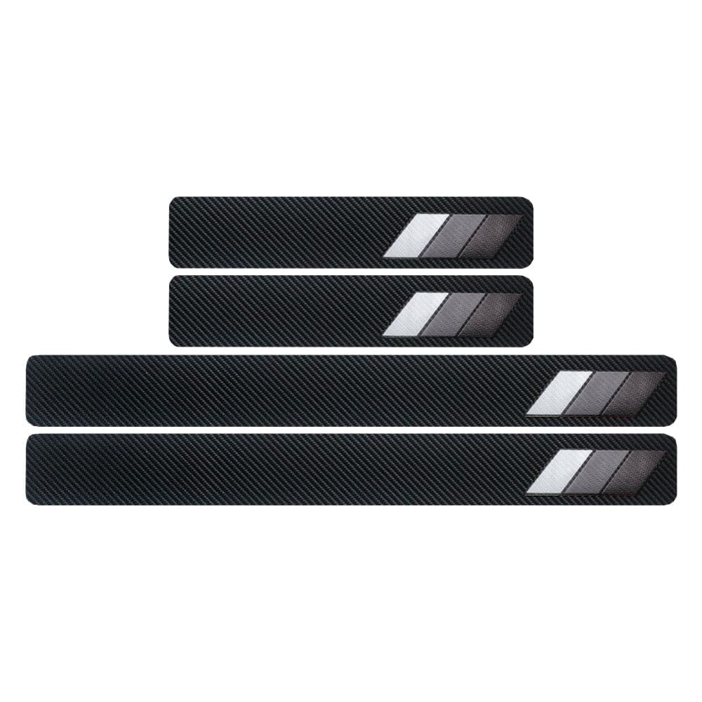 DGHXTDPOZ Car Door Sill Protector for Ford Fiesta MK5 MK6 MK7 MK8,Door Sill Scuff Plate Entry Guard Bumper Protector Strip Anti Scratch Waterproof Protection Film,A