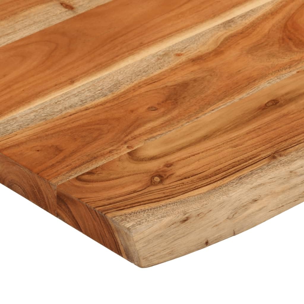 vidaXL Blat stołu, 90x60x3,8 cm, drewno akacjowe, naturalna krawędź, blat stołowy, drewniany blat stołu, blat do stołu, blat na wymianę
