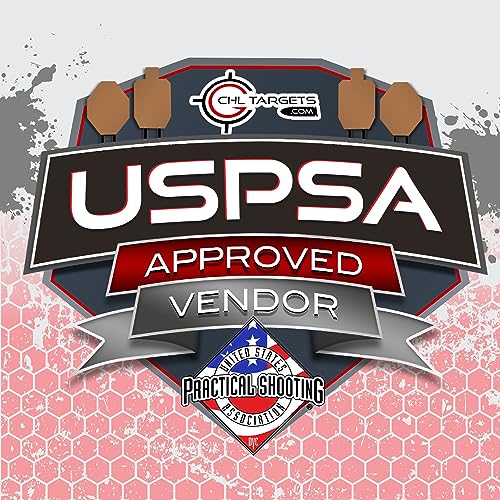 Image of Official USPSA /IPSC Cardboard Targets, Competition Torso Target, Silhouette Shooting Target, Cardboard Targets. Made in USA