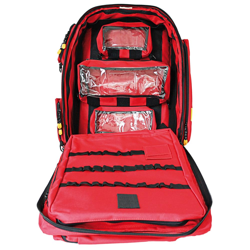 Notfallrucksack PROFI RED - Extensive XL inkl. Modultaschen - LEER rot
