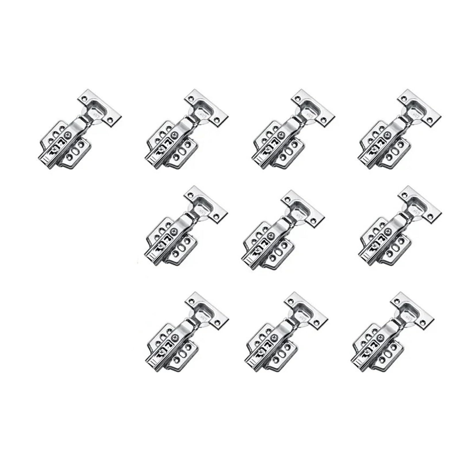 Kgdchyiplj Inset - 10Pcs Generic Soft Close Hydraulic Concealed Cabinet Hinges With Screws(Inset - 10Pcs)