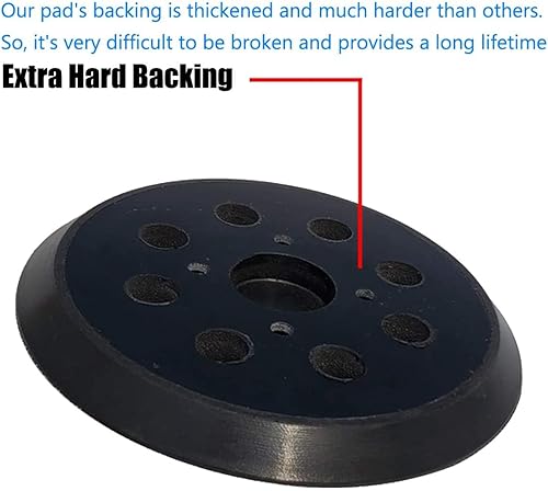 Miniatura 3 de Almohadilla de lijadora de 5 pulgadas de repuesto para Ryobi #300527002, almohadilla de respaldo de lijadora de gancho y bucle compatible con