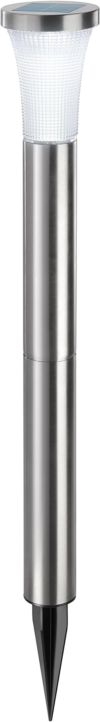 Esotec Solar Light Tower Light 60 cm 12) Stainless Steel Light Colour: Cold White 102602
