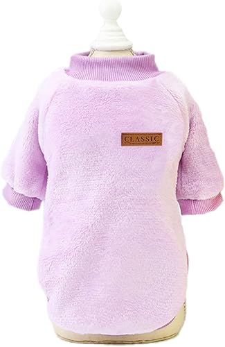 Miniatura 8 de Jecikelon - Ropa para mascotas, suéter suave, cálido y grueso, suéter de invierno para perros (talla M, color gris)