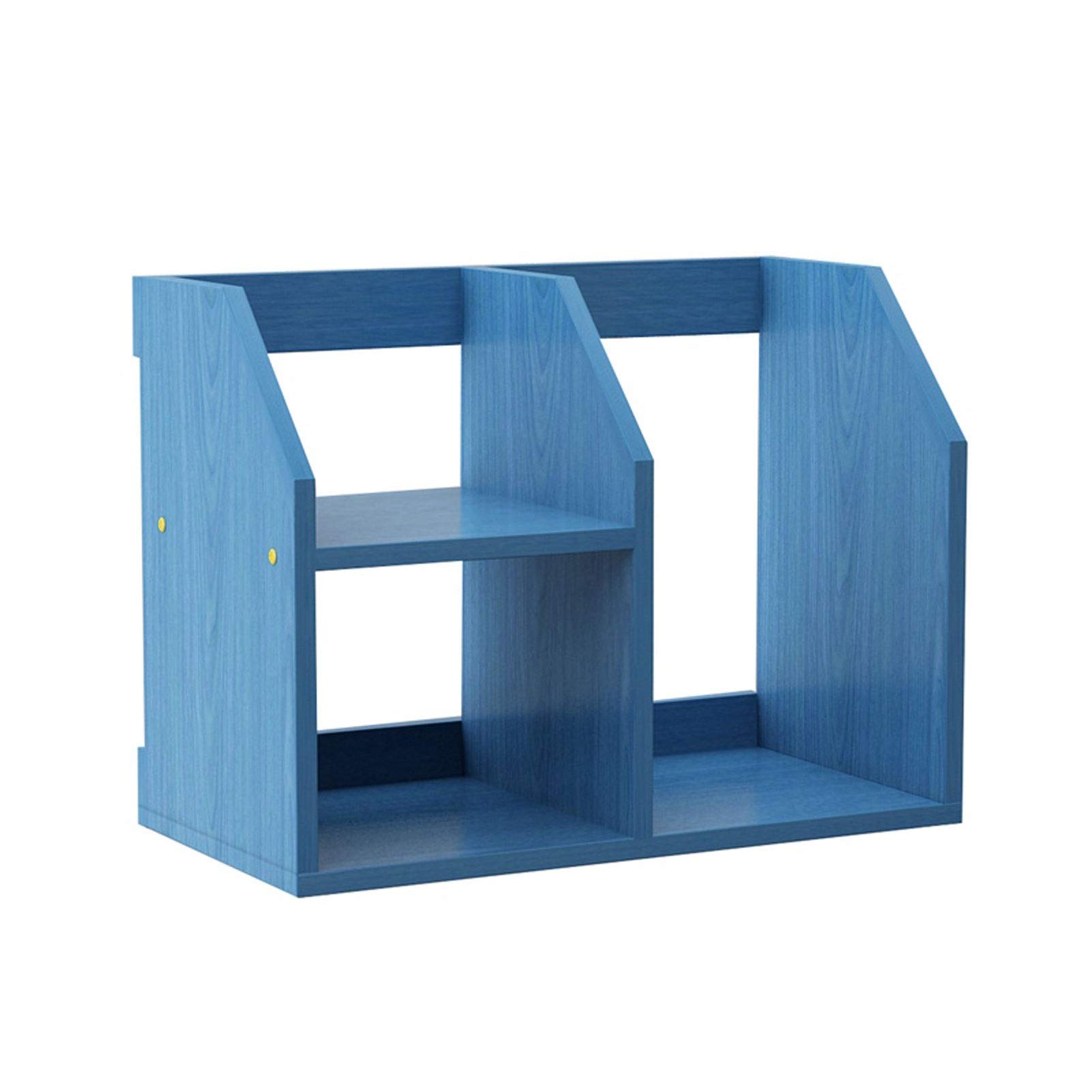 Regał na książki Pulpit Warstwowy regał na książki Student Dzieci Przechowywanie Półki na książki Sypialnia Przechowywanie Regał Biuro Wielowarstwowy regał do przechowywania (niebieski) do salonu