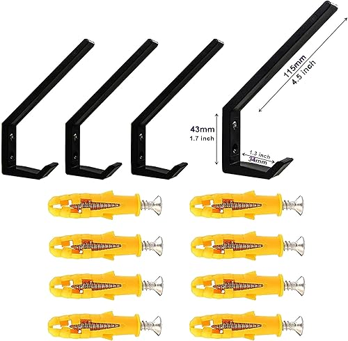 Miniatura 2 de AUXPhome Soporte de pared multiusos para almacenamiento en el hogar, soporte de pared para snowboard, para snowboard, longboard y cascos, fácil de