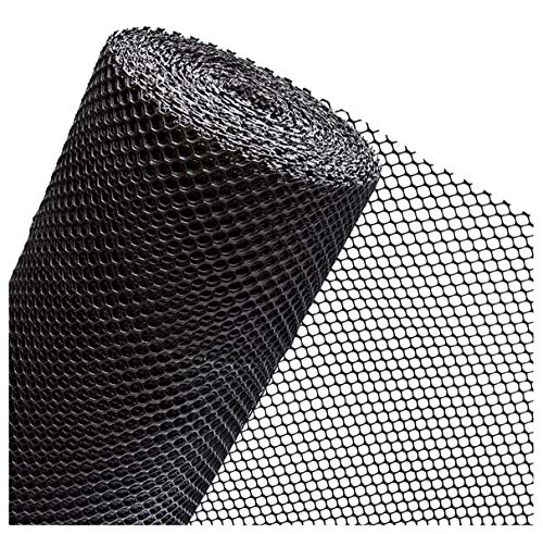ZGQSW Plastic Fence Net Breeding Netting Child Safety Net Lawn Protection Net Non-slip Net Ventilation Net Flowerpot Mat Nets Black Mesh 50m (Color : Mesh0.8mm, Size : 1 * 50m)