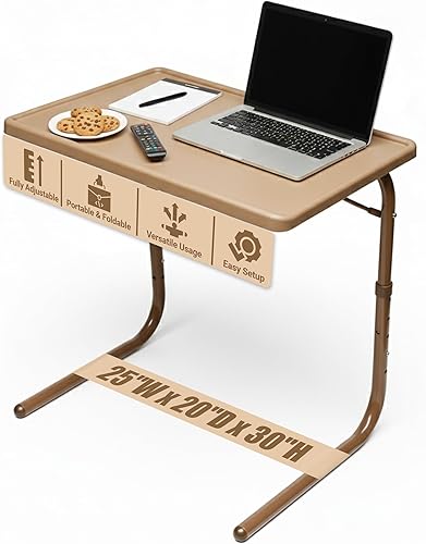 Miniatura 14 de Table-Mate - Bandeja/mesa para ver TV plegable/portátil, mesa de cena plegable, bandejas de mesa para sofá para comer bocadillos, escritorio