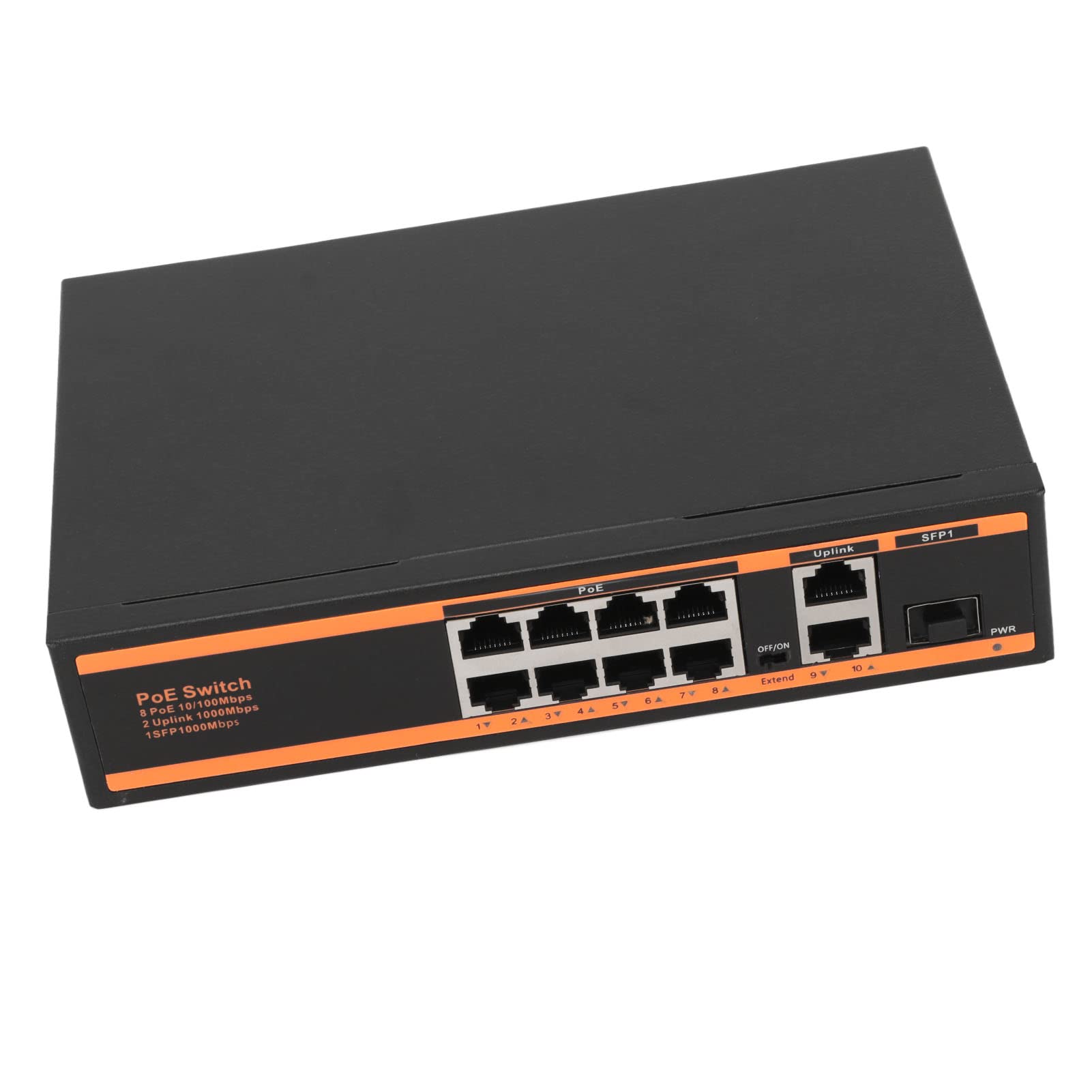 10-Portańskie PlZłącznik Poe, 8 Portowie Fast Ethernet Poe, 2 Porty Fast Ethernet, Niezarządzaliny Pluącznik Gigabit IEEE 802.3AT z Automatykizną detekcją, Cichy Bezyylatora,