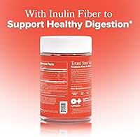 Vista 8 de O Positiv URO - Gomitas de Fibra para Adultos, 60 Unidades (Paquete de 1) – Suplemento de Fibra de Inulina de Raíz de Achicoria Prebiótica – Gomitas