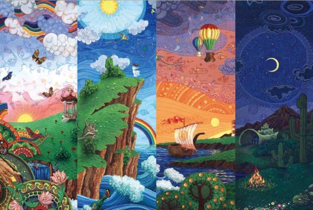 YJLMT Jigsaw Puzzles For Adults 500 Piece Adult Wooden Puzzle Children'S Educational Toy Gift Diy Difficult Puzzles For Adults Kids Classic Puzzle Games Cartoon Puzzle （500 Pieces