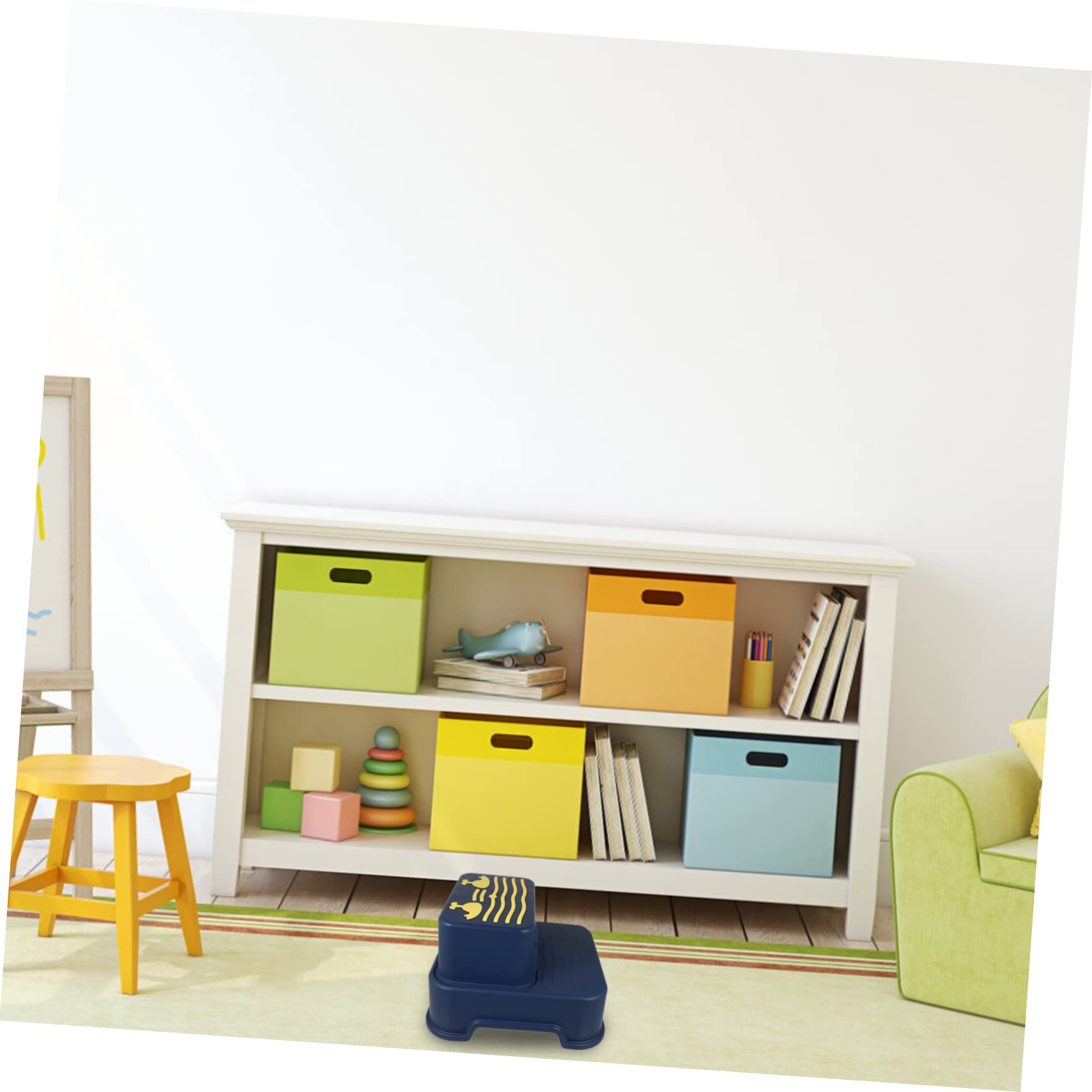 BESTonZON Marchepied Antidérapant Niveaux pour Garçon Fille Escabeau Pratique pour Lavabo Et Toilettes pour Apprentissage Indépendant Et Hygiène Personnelle