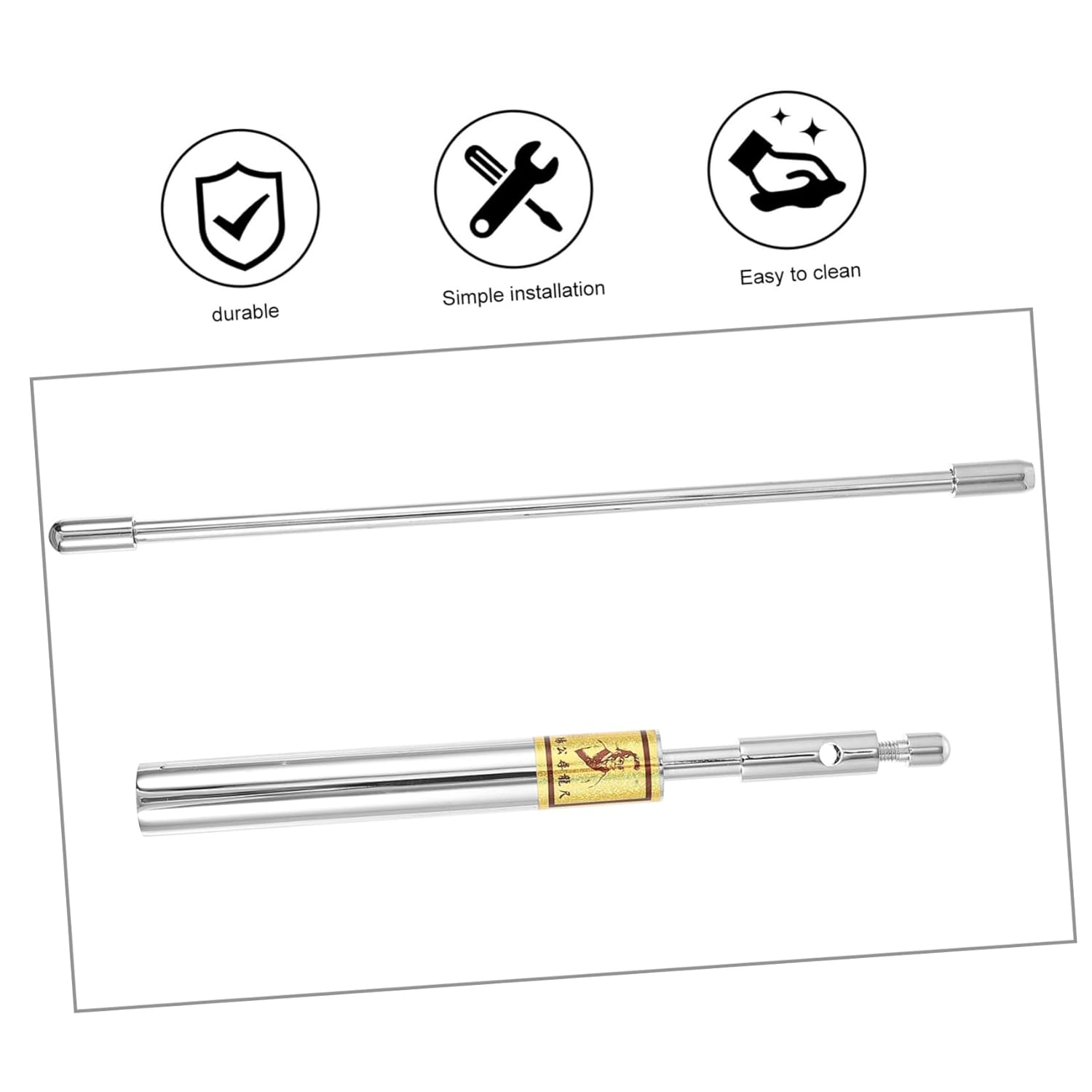 1set Portable Copper Dowsing Rod Feng Shui Probe Tool for Water Detection and Treasure Hunting Lightweight and Detachable Elegant Design Includes Carrying Case and Guidebook