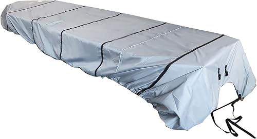 Miniatura 2 de munirater Cubierta de barco de 12 pies, impermeable, resistente al agua, de repuesto remolque, para Jon Boat gris