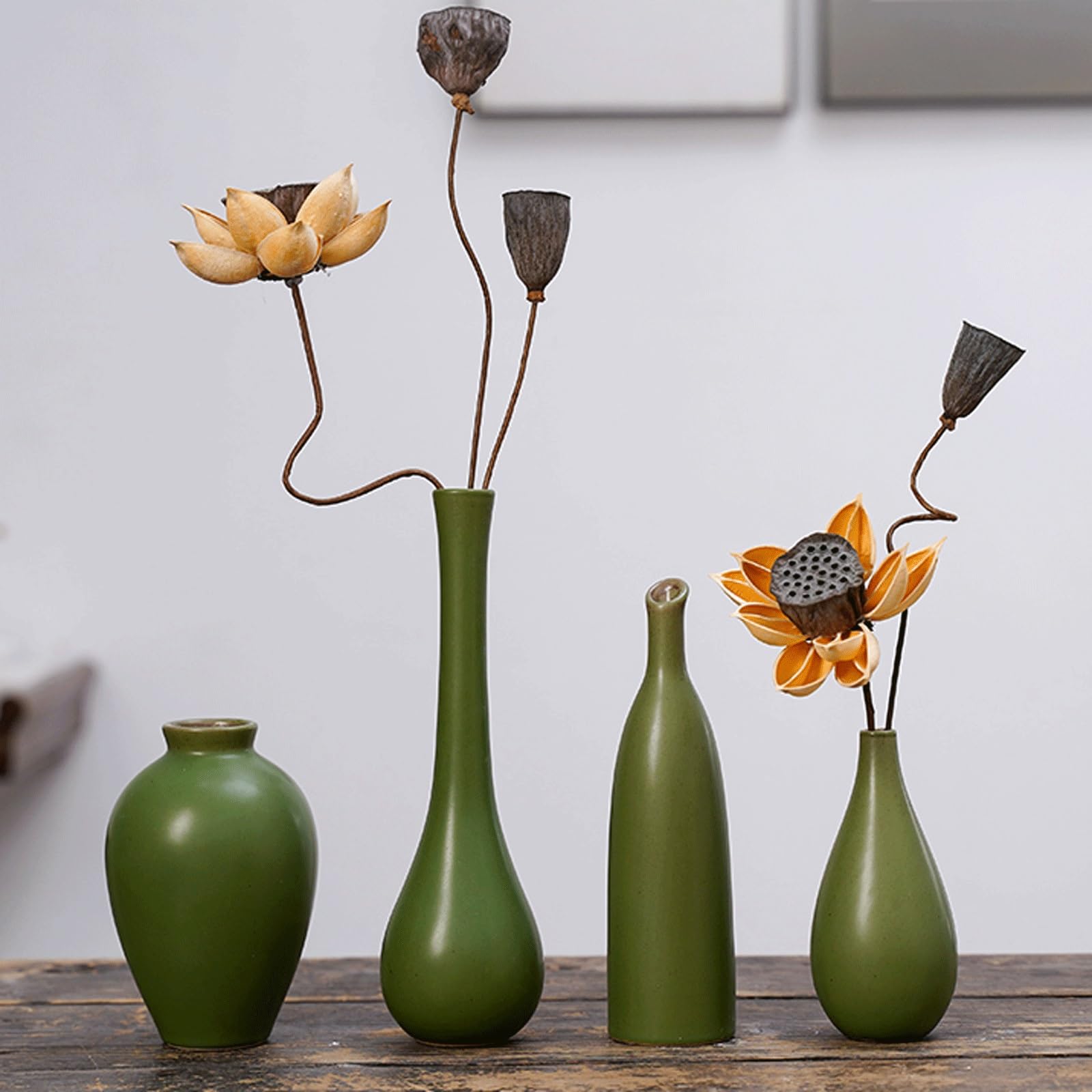 Wazony na kwiaty, Wazon ceramiczny | 6x19cm Stół do salonu Półka na kominku Jadalnia na farmie: Ceramiczny wystrój domu
