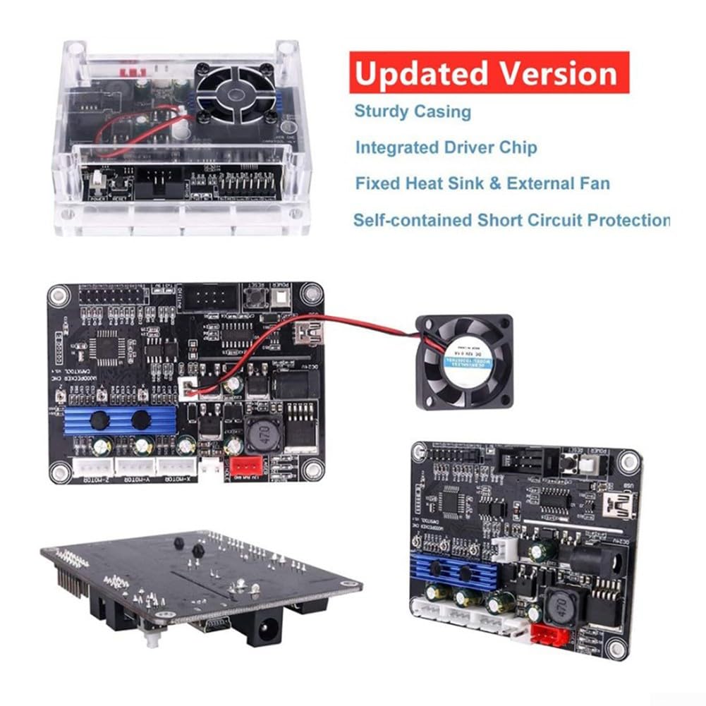 GRBL 1.1 Scheda di Controllo con Ventola di Raffreddamento Connessione USB Controller Offline per 1610/2418/3018 FAI DA TE 3 assi CNC Macchina Per Incidere