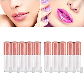 Amazon | リップグロスチューブ、10個1.2mlクリアミニ詰め替え空