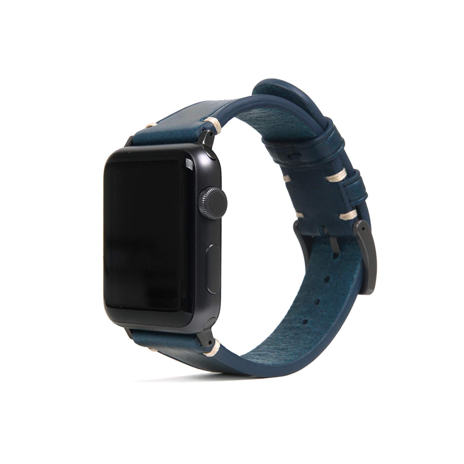 SLG Design Apple Watch バンド 44mm 42mm用 本革 Italian Buttero Leather Strap ブラック (アップルウォッチバンド イタリアンブッテーロレザ Amazon.co.jp: SLG Design Apple Watch バンド 42mm/44mm用