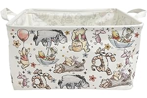 Winnie the Pooh Toy Storage Baskets - Classic Pooh Storage Basket with Handles