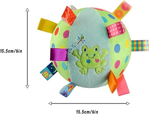 Miniatura 7 de Pelota de juguetes sensoriales de peluche de 6 pulgadas, juguete antiestrés para dormir y relajarse, compañero tranquilo, bola pacífica