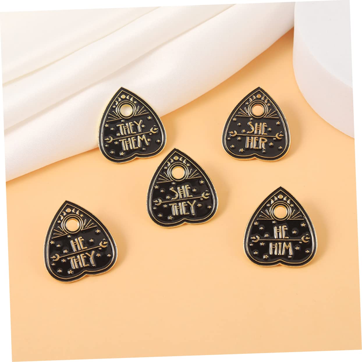Broches de Solapa con Forma de corazón, de Metal, para Mujer.