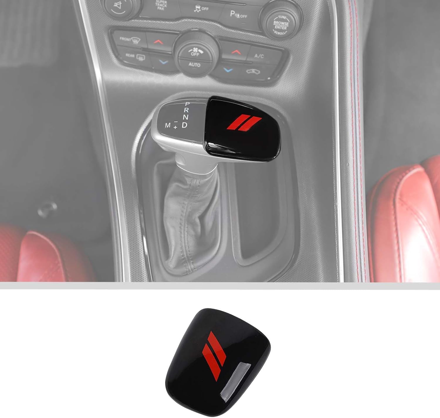 Voodonala for Challenger Gear Shift Shifter Knobs Cover Trim for 20152024+ Dodge