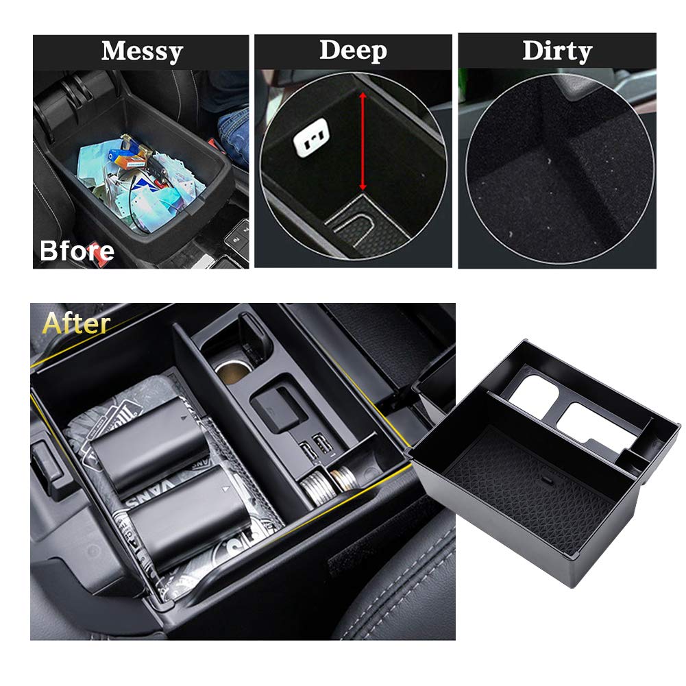 YEE PIN Mittelkonsole Organizer Für Ford Ranger 2015-2019 - Aufbewahrungsbox Handschuhfach