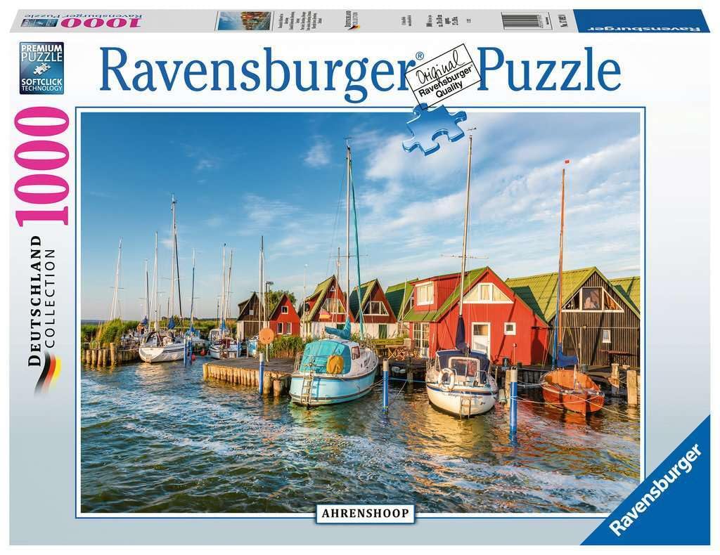 Ravensburger 170920 1000 Parçalı Puzzle Romantik Liman, Renkli