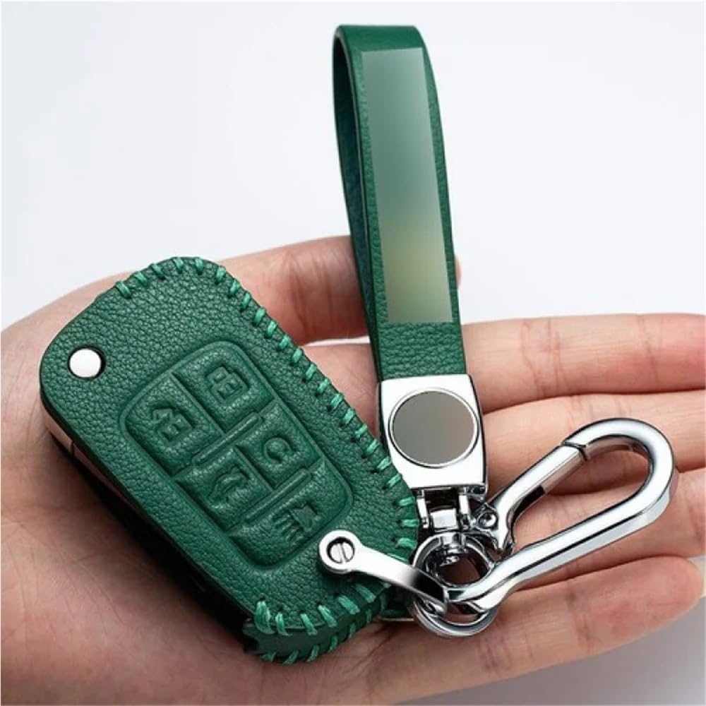 Custodia per chiave telecomando auto per Chevrolet, per Camaro, per Cruze, per Malibu Cover per chiave auto(Green)