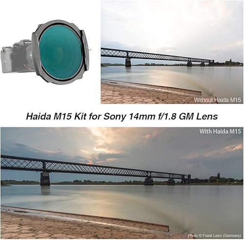 Miniatura 6 de Haida Kit de soporte de aleación de aluminio de filtro M15 para Sony 0.551 in adaptador de lente anillo y kit de soporte de filtro