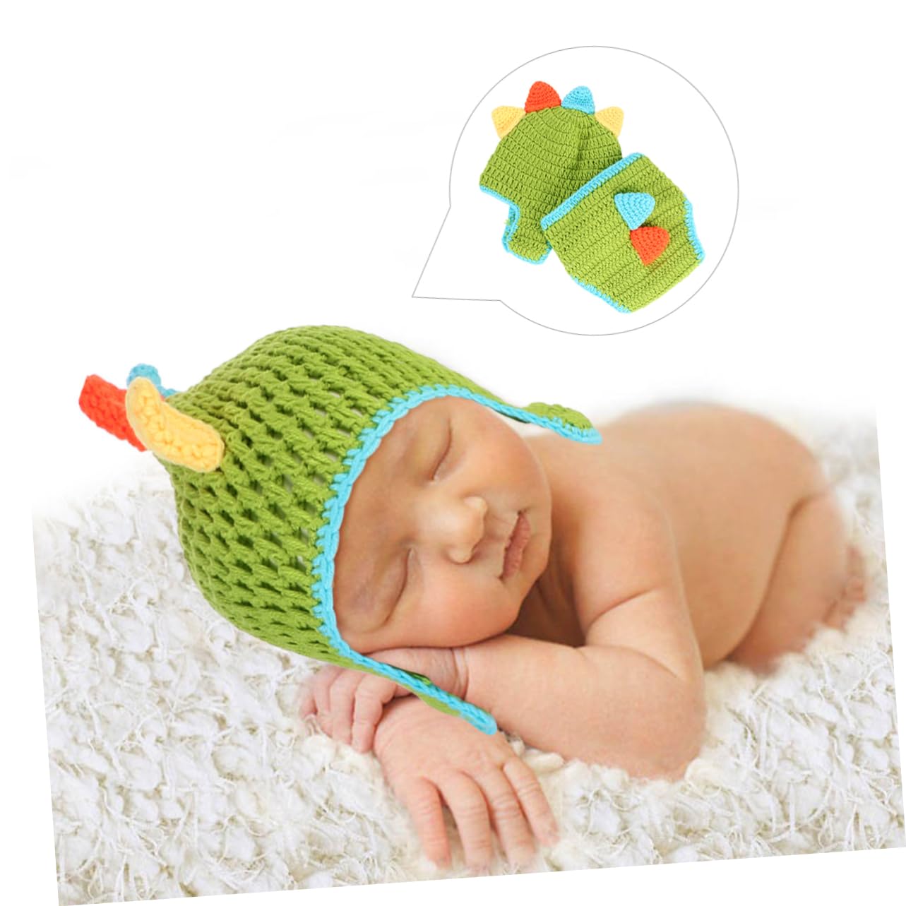 CALLARON 2 Juegos De Bebé Cien Días Accesorios De Fotografía De Punto Accesorios De Fotografía De Bebé Ropa De De Bebé Pantalones Cortos De Ropa En Forma De