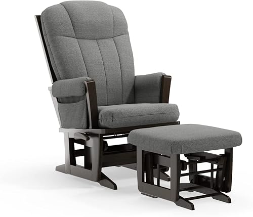 Dutailier Erie 0588 Technogel Glider silla con otomano