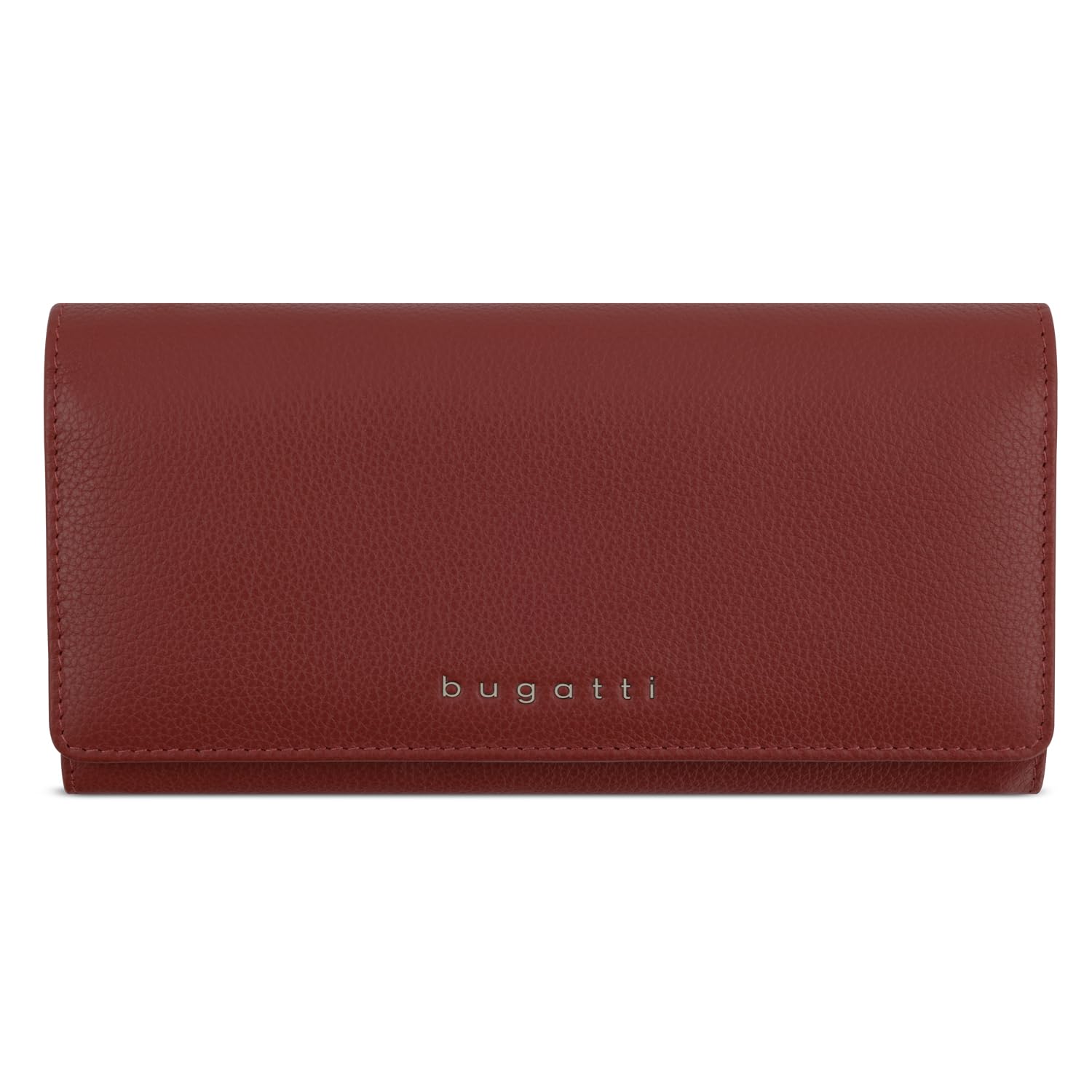 bugatti Mira Longue Portefeuille pour Dames avec Rabat en Cuir, Protection RFID, Rouge