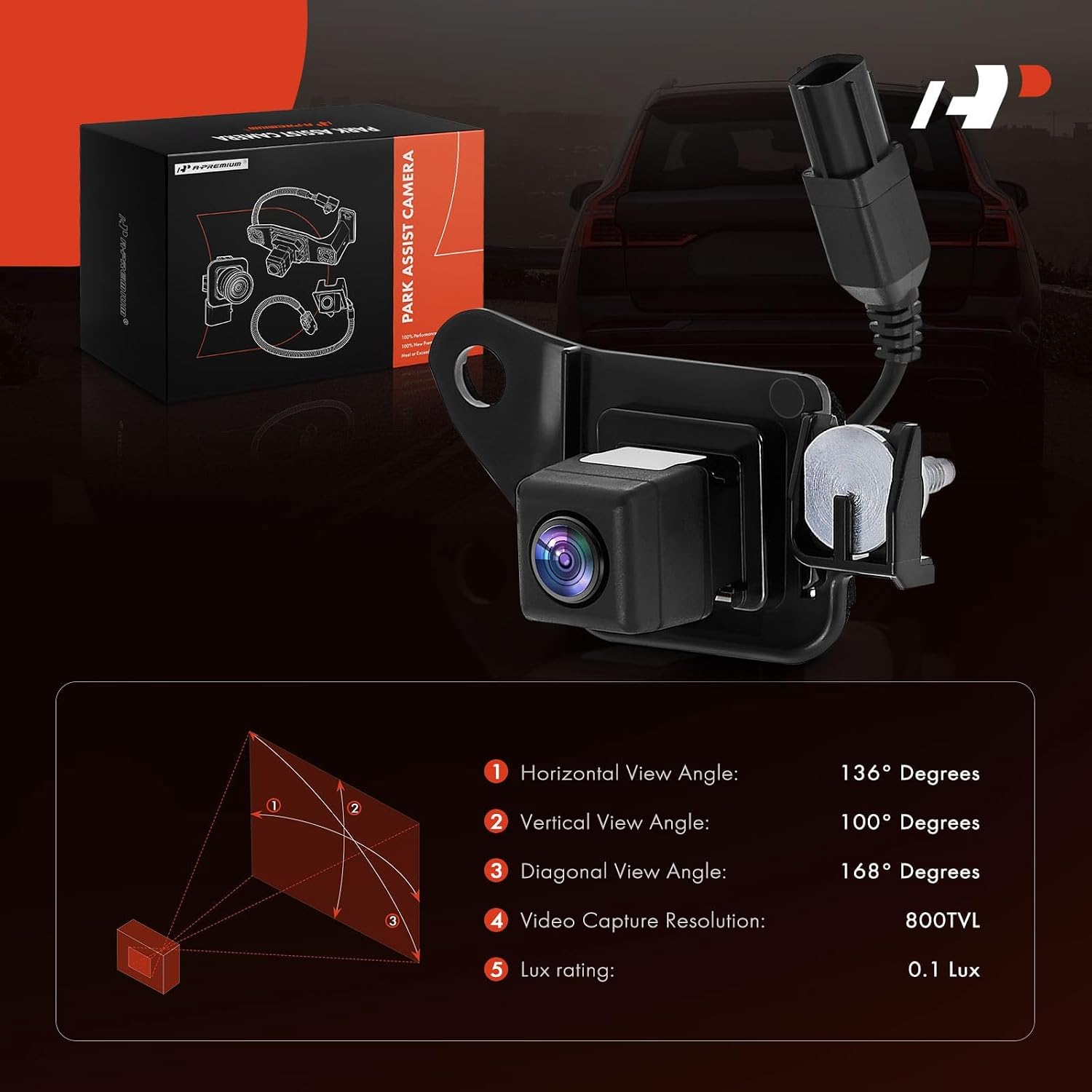 A-Premium Rear View Backup Camera Compatible with Lexus image 2