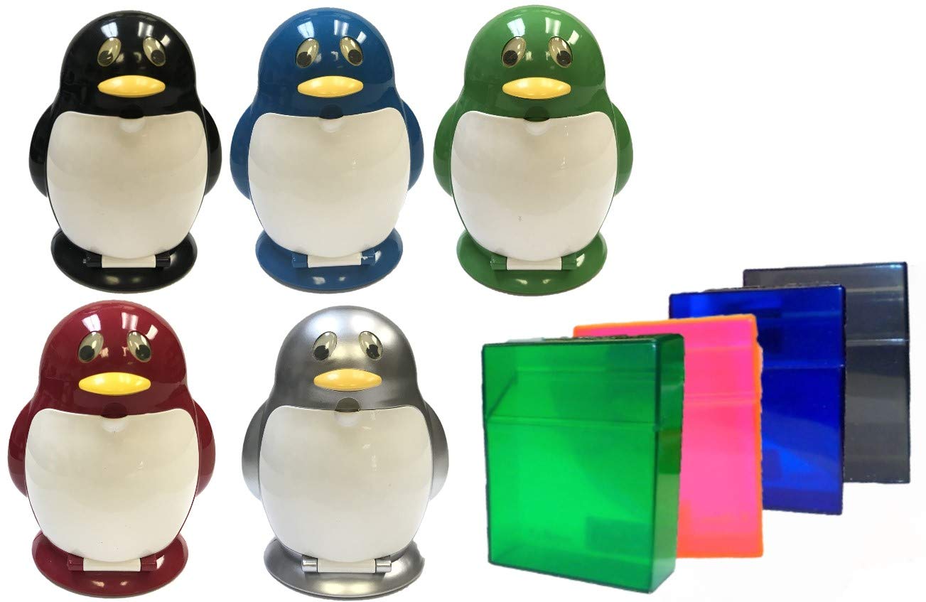 Eclipse Penguin Shaped Smokeless Ashtray Purifier, FREE King Size Case, Assorted Colors