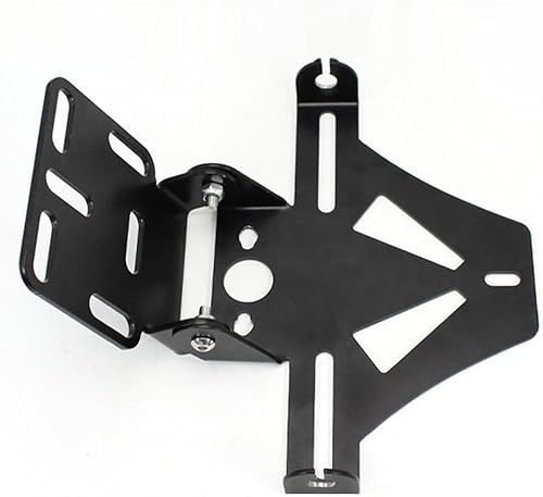 Miniatura 4 de Motorcycle Adjustable Angle License Number Plate Frame Holder Bracket Compatible For Yzf R1 R6 R3 R15 R25 FZ1 FZ6 FZ8 MT03 MT07 MT09 XJ6