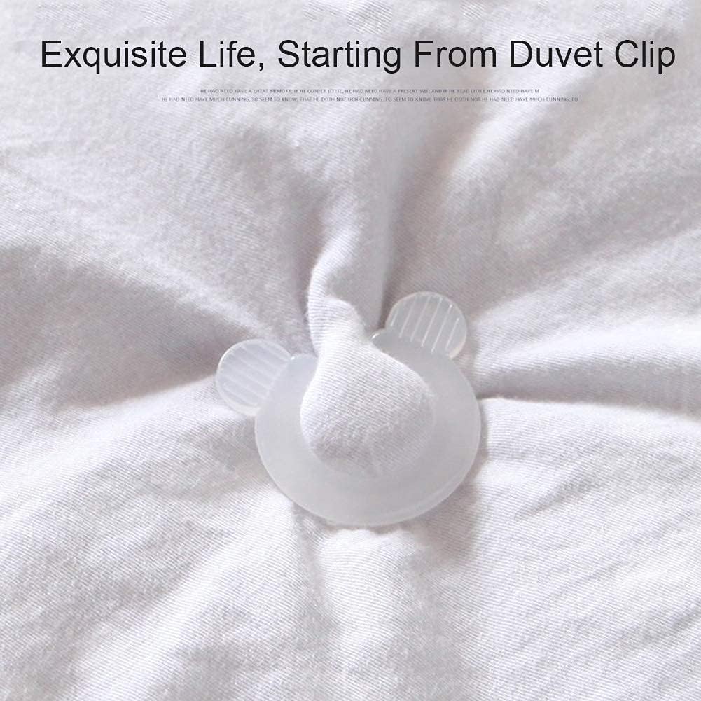 4pcs Duvet Ties, Plastic Duvet Cover Fixing Clips Set for Bedroom Quilt Cover Clips Pins Bedding Duvet Pins Sheet Fasteners