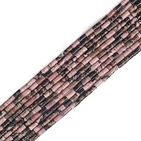 Vista 9 de Cuentas de tubo de turquesa africana natural Cilindro 2x4mm 38cm/hebra Cuentas de piedra para hacer joyas