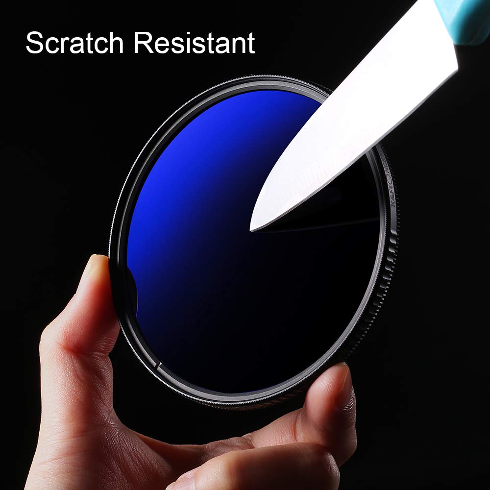 K&F Concept Filtre 67 Mm ND Variable Densité Neutre ND2-ND32 Sans Croix Bleu Pour Appareil