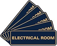 Vista 47 de All Quality Letrero eléctrico estándar para habitación, rojo, pequeño (paquete de 5)