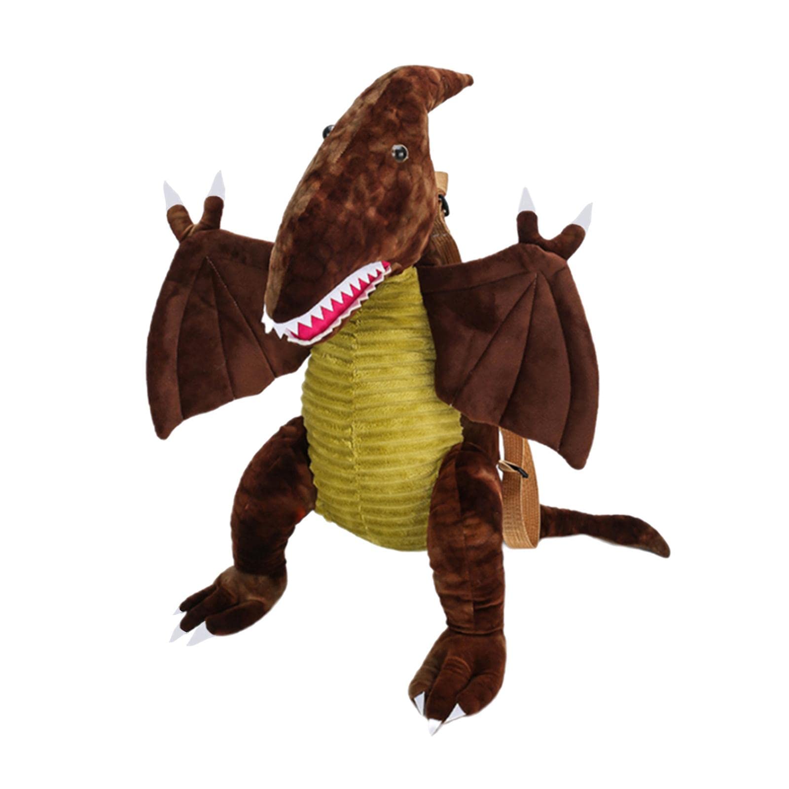 CALANDIS™ 3D Dinosaur Backpack Plush Creative Birthday Gift Animal Cartoon for Kids Brown-image-11
