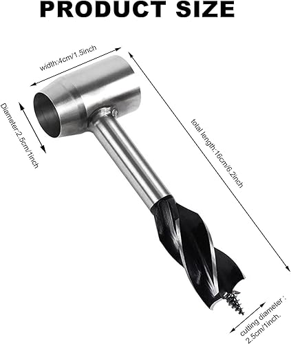 Miniatura 7 de Juego de brocas de taladro manual de madera, herramientas de supervivencia para cortar equipos de campamento, sillas, mazos, escaleras