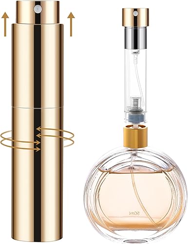 ZERNBER Mini botella de atomizador de perfume recargable portátil (1 piezas) dispensador de perfume de bolsillo de colonia de viaje de 0.2 fl oz0.2