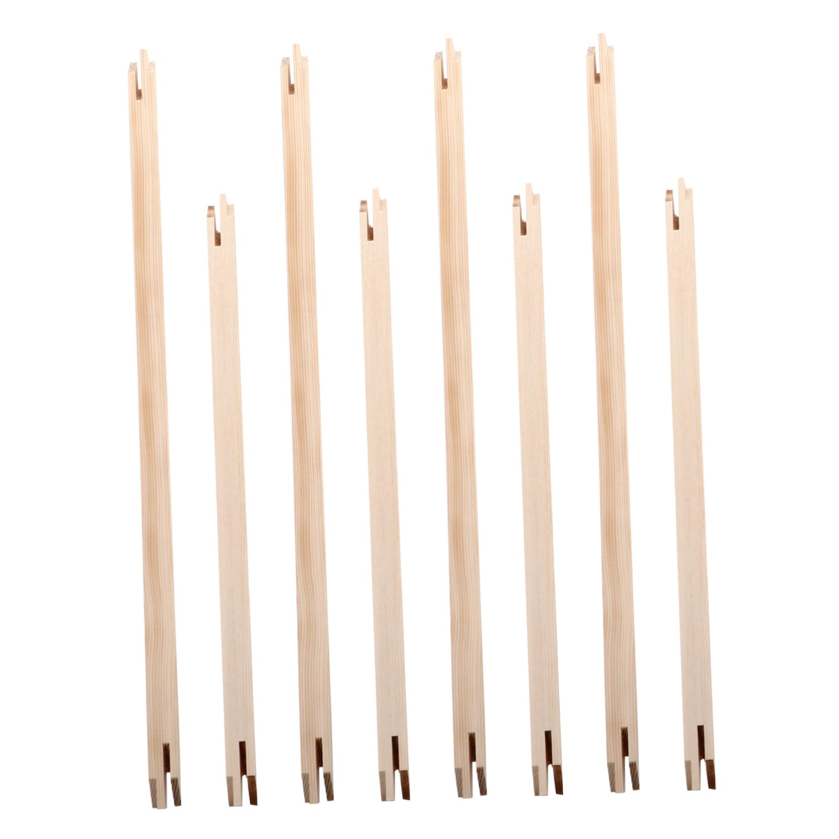 SEWACC Solid Wood Inner Frame Diy Canvas Frames 8pcs Set Floating Artwork Decor Easy Install for Home Office