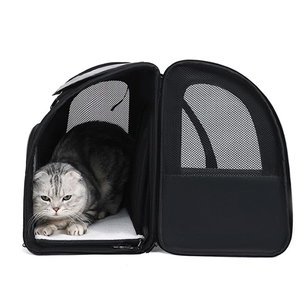 Mochila Transportadora para Gatos, Mochila para Gatos, Bolsa de Transporte para Viajes, Senderismo y Camping, Gris.