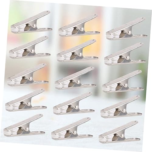 Miniatura 4 de TIDTALEO Pinzas de ropa clásicas de plata de acero inoxidable para colgar la ropa