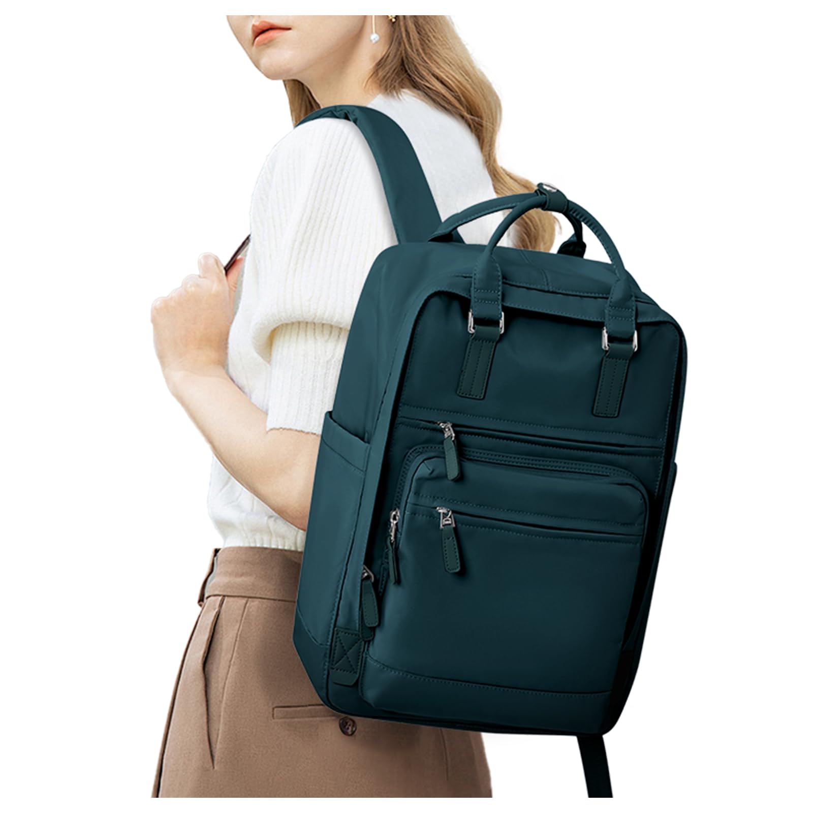 WEPLAN Mochilas Escolares Adolescentes Mujer Mochila Escolar Ligera Mochila Universitaria Colegio Mochilas Tipo Casual Bolsa de Escuela Mochila Instituto Niña Backpack para Viaje Trabajo Bolso Escolar