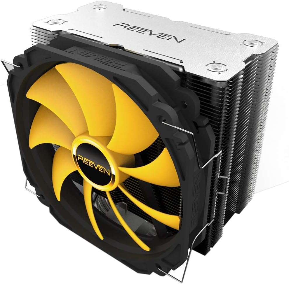 Reeven Ouranos 140mm Air CPU Cooler, Intel LGA1151, AMD AM4/Ryzen, Tower Heatsink with 6 Heatpipes - View 1