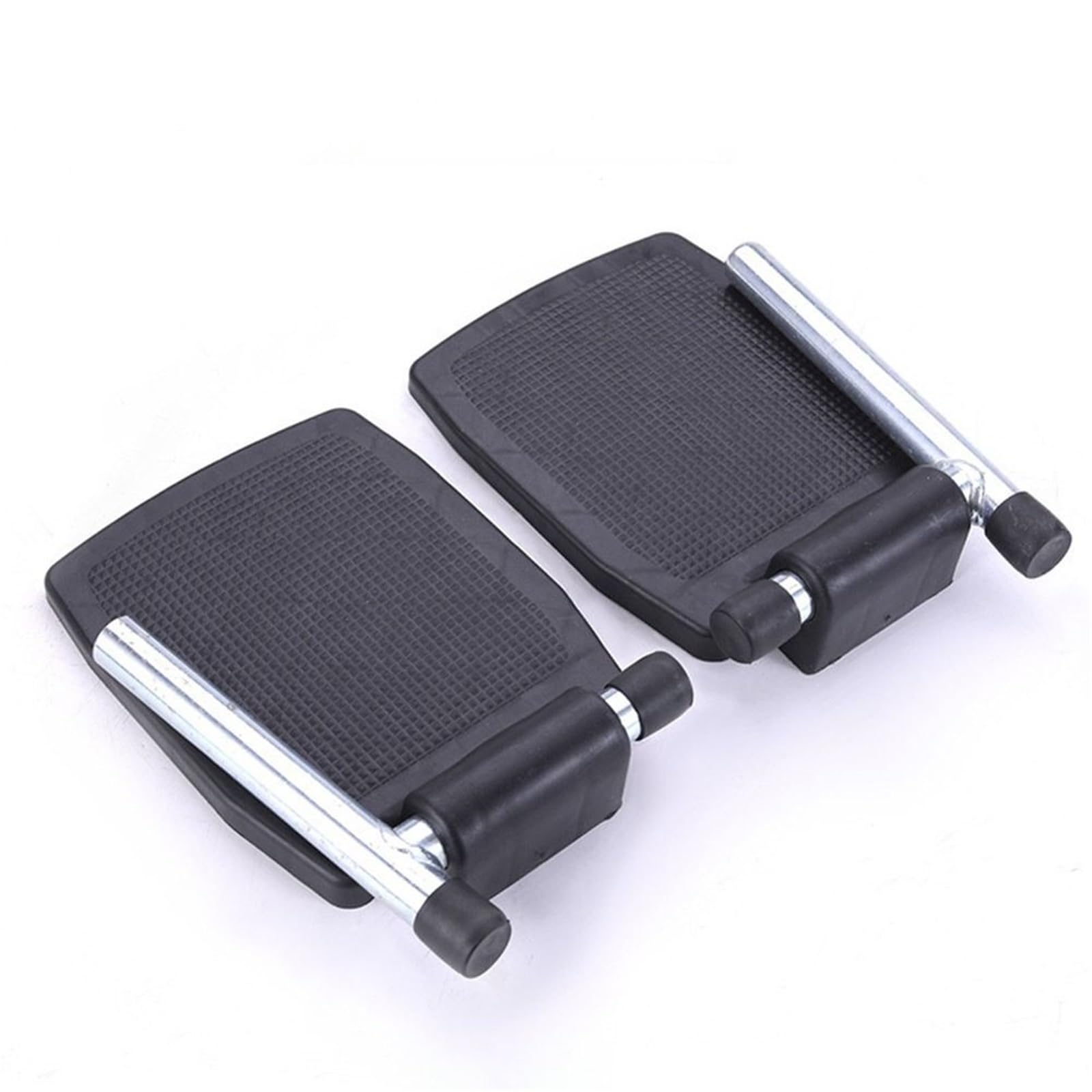 Reposapiés para sillas de Ruedas Reposapiés antideslizante for silla de ruedas, repuesto Pedal con tubo for pierna, placa pie, accesorios for, 1 par(Iron-with Leg Tube)