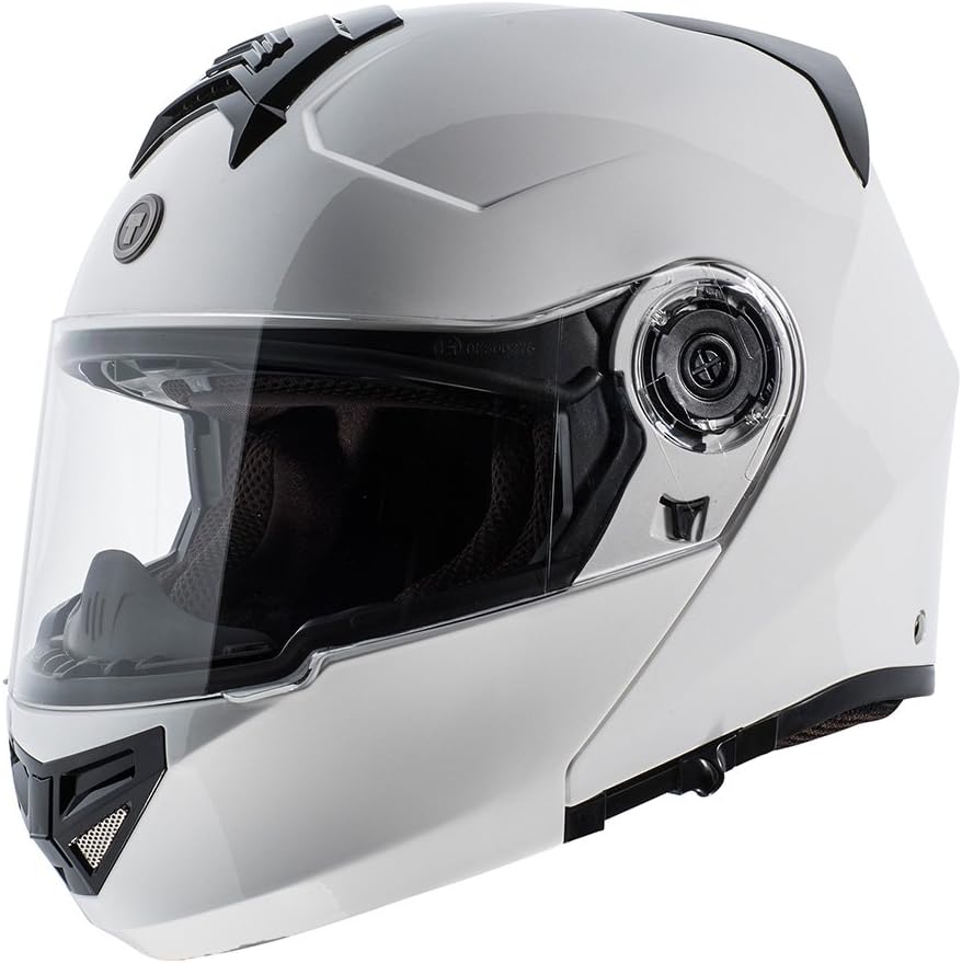 TORC T27 Full Face Modular Motorcycle Helmet with Graphic and Flip-Down Sun-Shield (Blade)